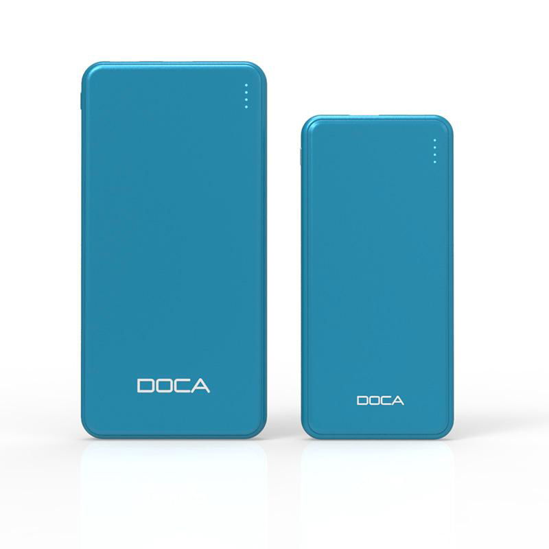 DOCA D607 Ultra-thin Power Bank 10000mah portable charger 3