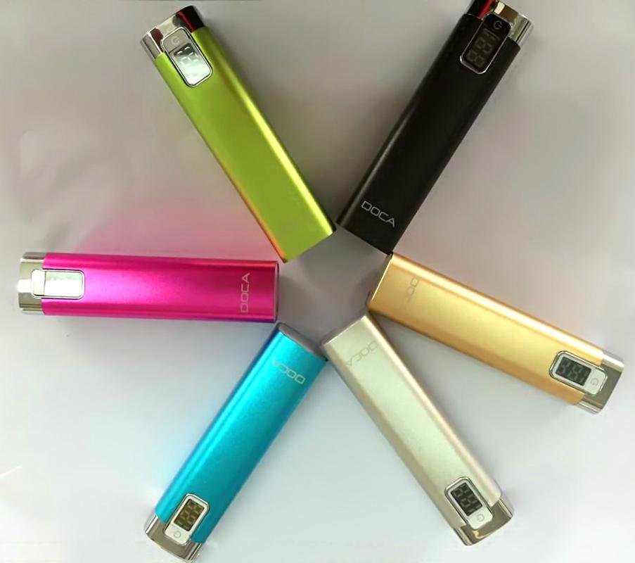 DOCA D516 High Quality Portable Power Bank 2600mah For All Kinds Of Mobilephone 2