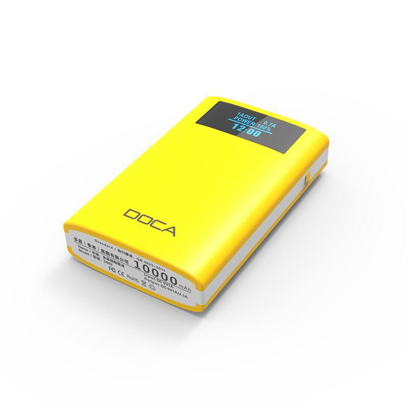 Newest power bank 8400mAh DOCA D565 portable power bank 2