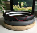 Leather car steering wheel cover