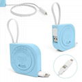 Mini 2 In 1 Multifunction Tape Measure USB Cable with 3 Feet 8 Pin Scale and BMI 4