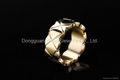  Latest Simple Men Stainless steel jewelry Gold Plated Wedding Ring  2