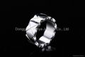  Latest Simple Men Stainless steel jewelry Gold Plated Wedding Ring  3