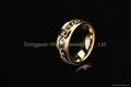 Fashion Men Gold Plated Stainless Steel Wedding Rings 1