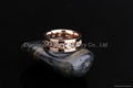 Fashion Men Gold Plated Stainless Steel Wedding Rings 3