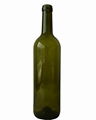 750ML Antique Green Bordeaux Glass Wine