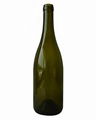 750ML Antique Green Burgundy Glass Wine