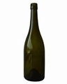 750ML Antique Green Burgundy Screw Glass Wine Bottle 1