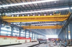 LH Model double beam 20 ton overhead traveling crane with electric hoist