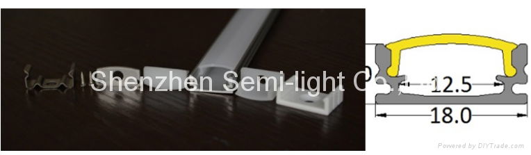 1m Length LED Aluminum Profile For Led Strip