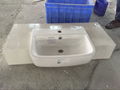 Maple White Quartz Vanity top with Belfast Sink 