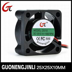 Manufacture selling 12v dc 2510 cooling fan notebook fan car fan