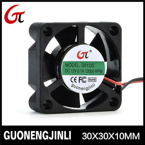 Manufacture selling 12v dc 3010 cooling fan notebook fan with low noise 