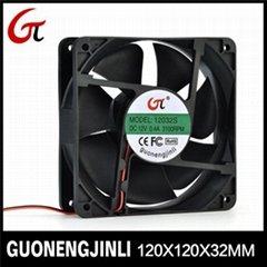 Manufacture selling 12V 12025 dc cooling fan with large air flow for cabinet 
