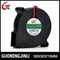 Manufacture selling 12V 5015 dc blower fan with large air flow for automobile cu
