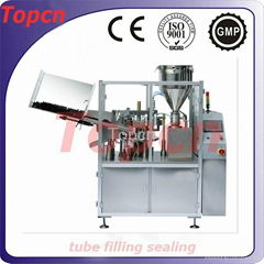 Toothpast tube filling and sealing machine