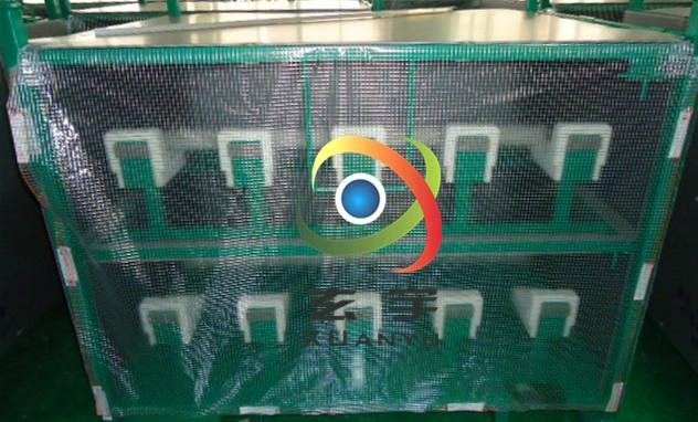 供应优质超大方格2*2PVC透明夹网布 PVC大篷布 PVC网眼布 2