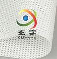 生产5米超宽PVC喷绘网格布，抗风抗UV带底膜喷绘网 3