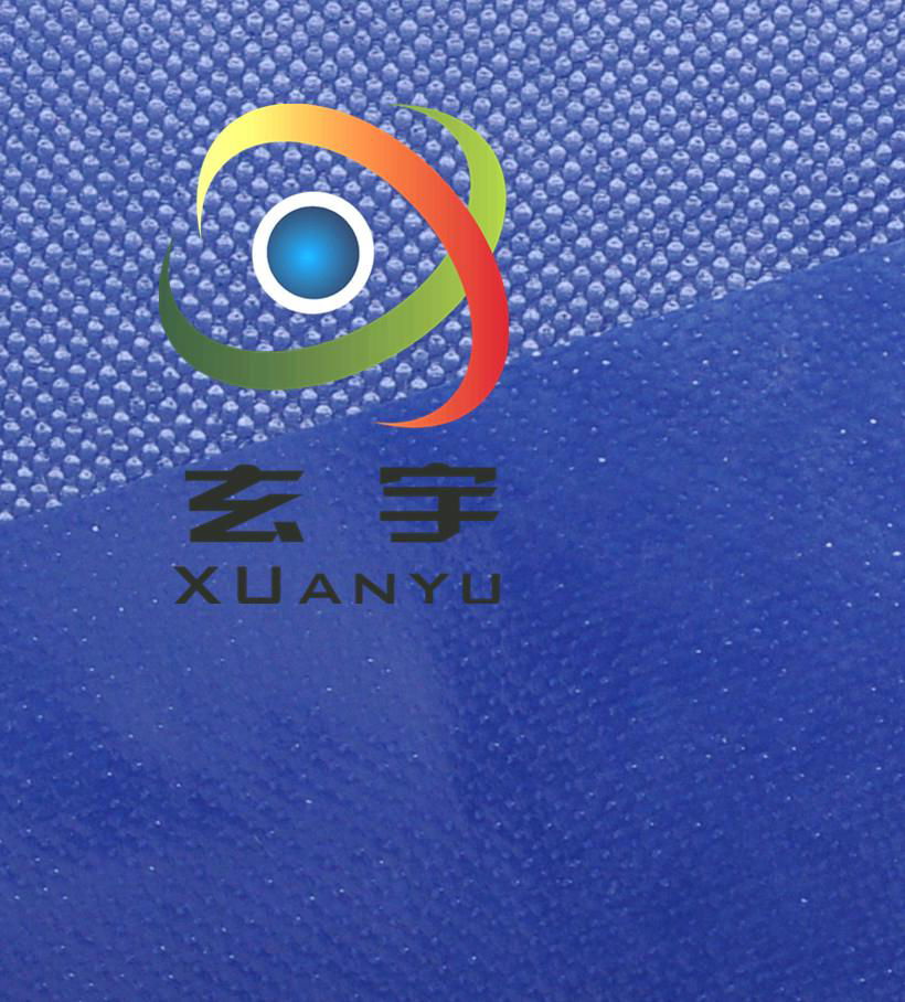 浙江工厂生产供应1000D高密度高强度630克PVC刀刮涂层夹网布 3