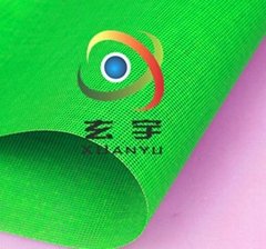 供应出口日本蓝色和绿色高强纱围裙PVC网格布 