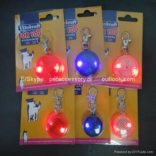 WIN-2860 personalized cat tags led safety collar light 3
