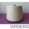 Linen/polyester(55/45) 20s yarn raw white 2