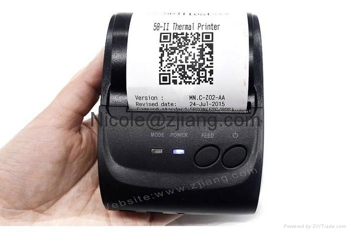 Low price china mobile phone printer zj 5802 bluetooth pos 58 bill printer 5