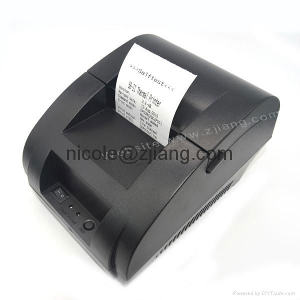 Mini supermarket 58mm thermal USB receipt printer with free driver CD for small 