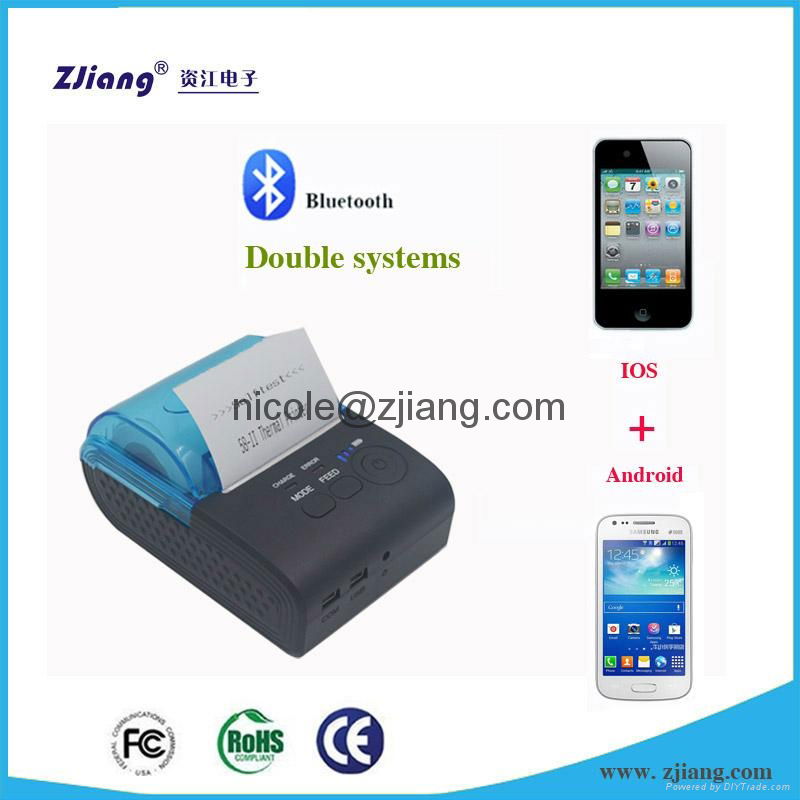Cheap thermal printers mobile wireless bluetooth printer ios ZJ-5805 3