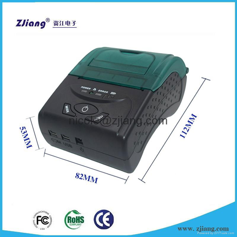 Hand held bluetooth USB printer mini small printer blue tooth receipt printer 3