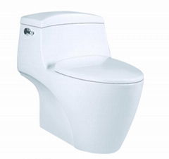 Siphonic  one piece toilet 
