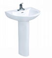 Ceramic pedestal basin 1