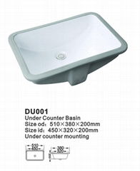 Ceramic  under counter basin 