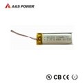 Hot sales 401230 3.7v 120mah lithium polymer battery for Bluetooth headsets 1