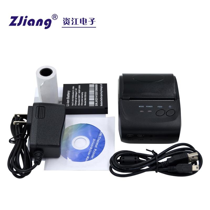 Bluetooth portable printer BT thermic printer with bluetooth pos software pos/zj 4