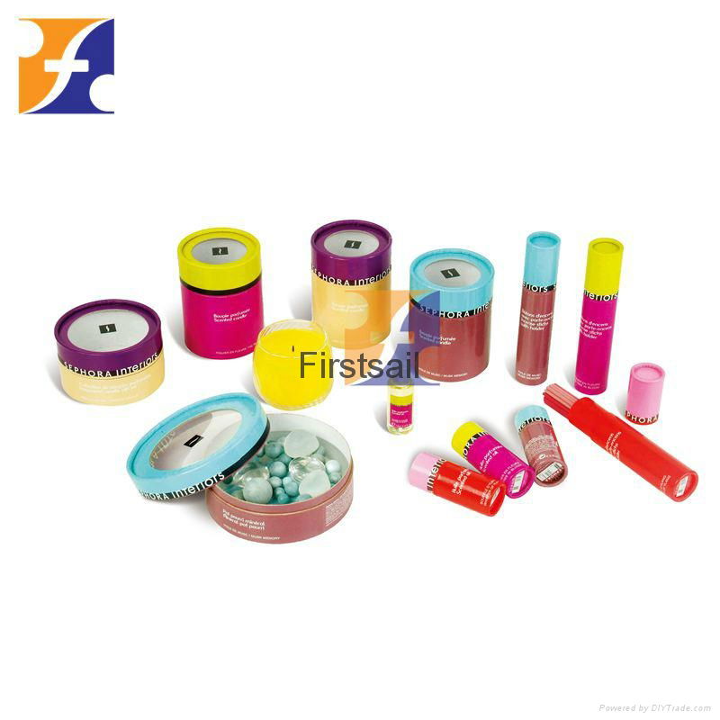 Hot! cardboard paper packaging box cylindrical shuttlecock box 