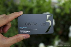 customzied etched metal business card