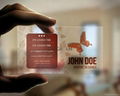 clear / frosted Full Color Transparent business Card 
