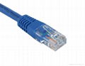 UTP Cat.6 Patch Cord Plain Molded Blue