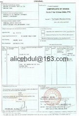 FORM A FORM E Egypt CO Australia FTA Certification Offer Fast 1 day Finished