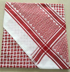 Red/White Traditional Arab yashmagh