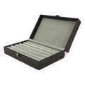 Crocodile Leatherette Cufflinks Case & Ring Storage Box 2