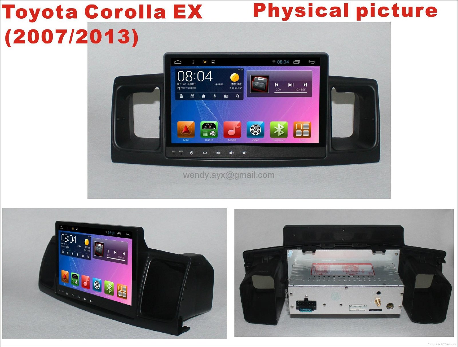 Android system 5.1 Car dvd for Toyota Corolla EX 5