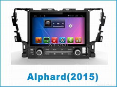 Android system  Car Navigation for Toyota Alphard  9inch with Car dvd