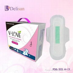 OEM desigh of  Nano silver anion and far infrared sanitary napkin