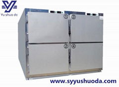 HIgh quality Stainless steel 4 corpse  Mortuary refrigerator