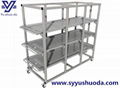 Satinless steel Mobile coprse rack