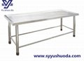Satinless steel Corpse Autopsy table