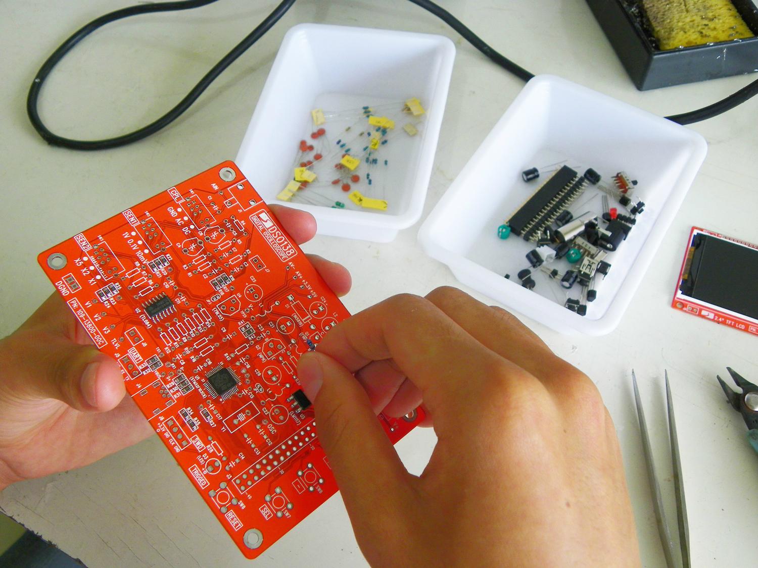 DSO138 oscilloscope DIY kit 13803K JYE Tech (China Manufacturer