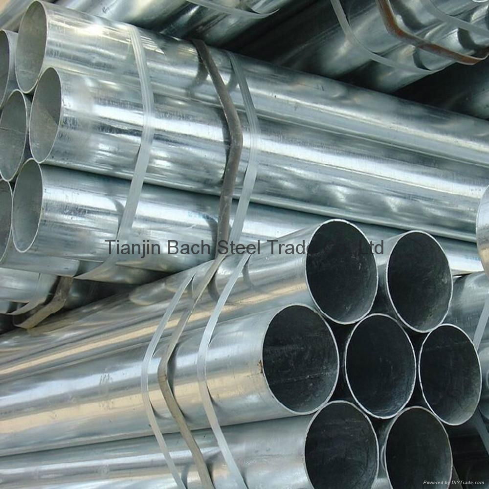Q195 Q235 Q345 ERW GI Galvanized Steel Pipe
